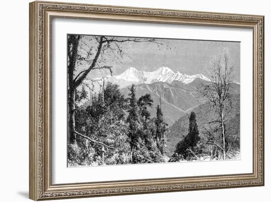 The Banderpunch Mountains, India, 1895-Charles Barbant-Framed Giclee Print