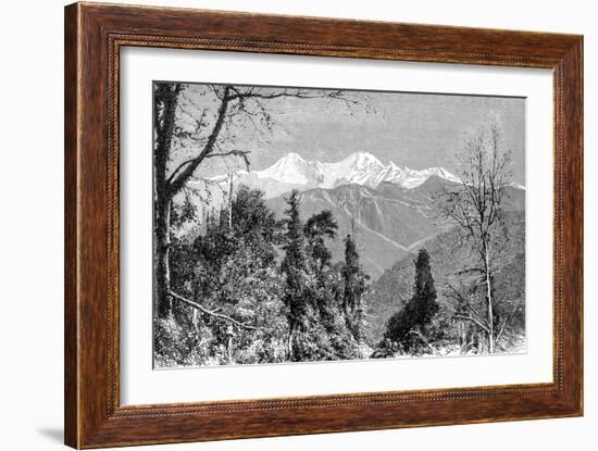 The Banderpunch Mountains, India, 1895-Charles Barbant-Framed Giclee Print