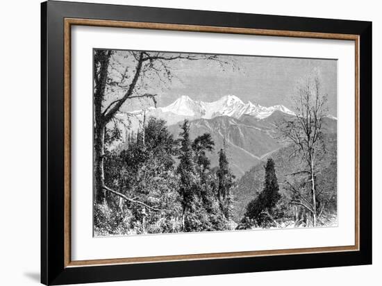 The Banderpunch Mountains, India, 1895-Charles Barbant-Framed Giclee Print