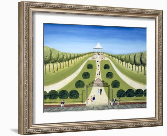 The Bandstand-Mark Baring-Framed Giclee Print