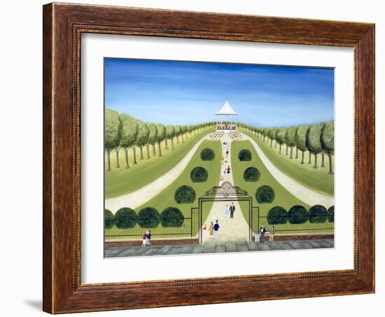 The Bandstand-Mark Baring-Framed Giclee Print