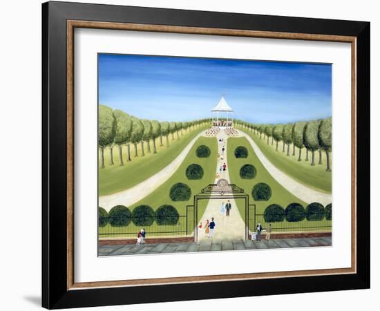 The Bandstand-Mark Baring-Framed Giclee Print