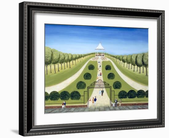 The Bandstand-Mark Baring-Framed Giclee Print