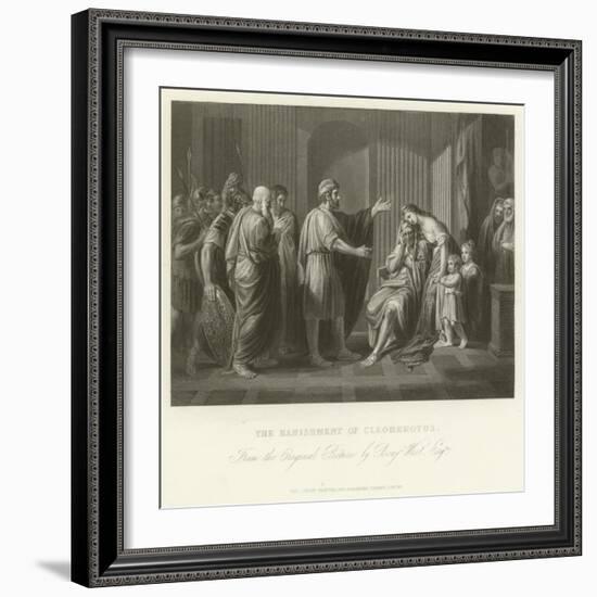 The Banishment of Cleombrotus-Benjamin West-Framed Giclee Print