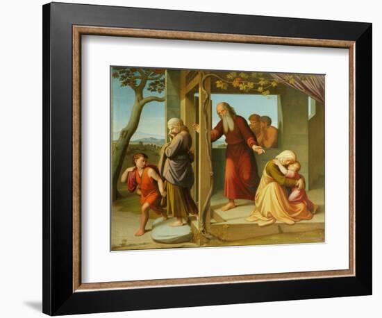 The Banishment of Hagar, 1841 (Oil on Canvas)-Friedrich Overbeck-Framed Giclee Print