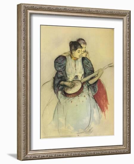 'The Banjo Lesson', 1893, (1946)-Mary Cassatt-Framed Giclee Print