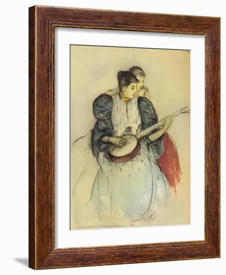 'The Banjo Lesson', 1893, (1946)-Mary Cassatt-Framed Giclee Print