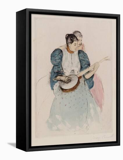 The Banjo Lesson, Circa 1893-Mary Cassatt-Framed Premier Image Canvas
