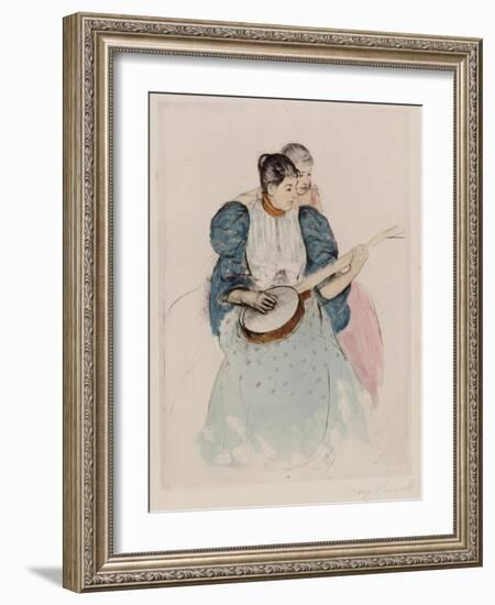 The Banjo Lesson, Circa 1893-Mary Cassatt-Framed Giclee Print