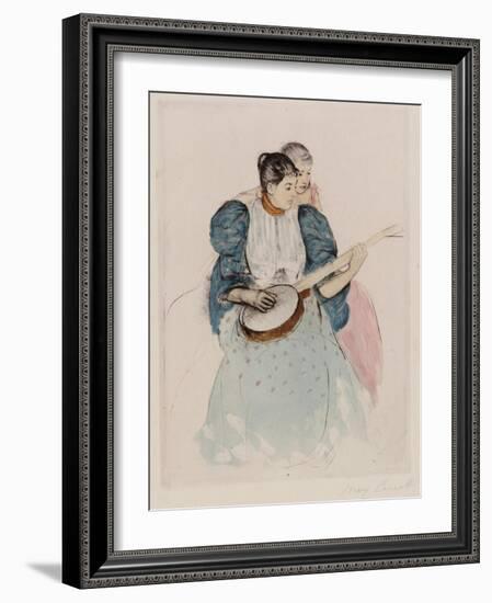 The Banjo Lesson, Circa 1893-Mary Cassatt-Framed Giclee Print