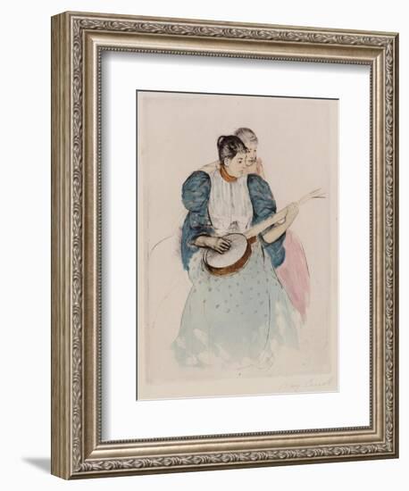 The Banjo Lesson, Circa 1893-Mary Cassatt-Framed Giclee Print