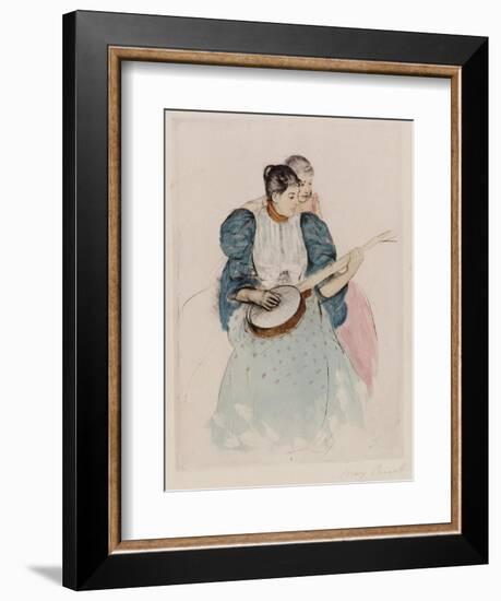 The Banjo Lesson, Circa 1893-Mary Cassatt-Framed Giclee Print