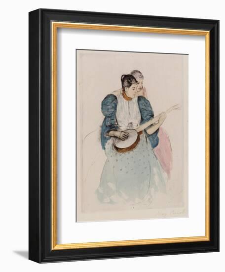 The Banjo Lesson, Circa 1893-Mary Cassatt-Framed Giclee Print