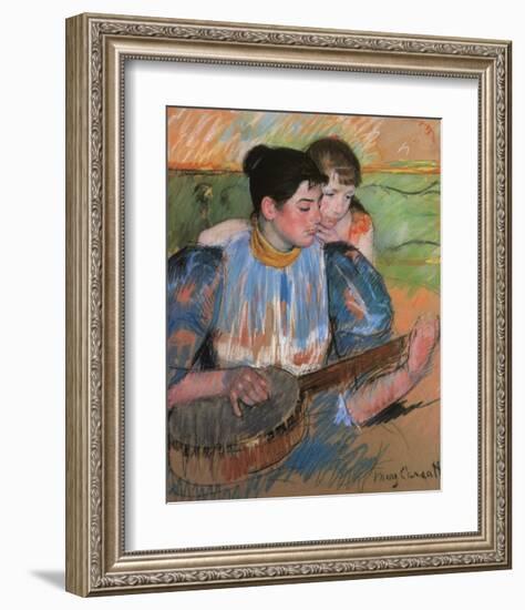 The Banjo Lesson-Mary Cassatt-Framed Giclee Print