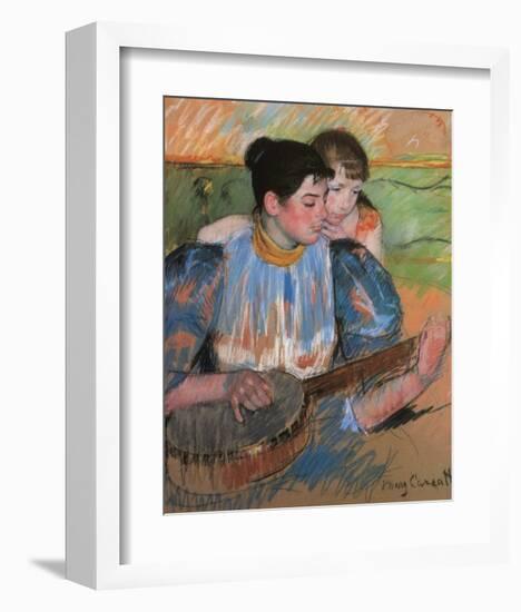 The Banjo Lesson-Mary Cassatt-Framed Giclee Print