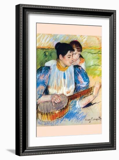 The Banjo Lesson-Mary Cassatt-Framed Art Print