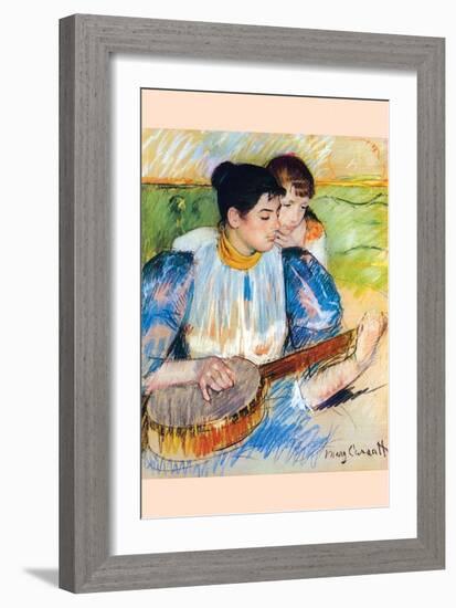 The Banjo Lesson-Mary Cassatt-Framed Art Print