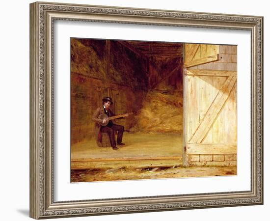 The Banjo Player, 1850-55 (Oil on Canvas)-William Sidney Mount-Framed Giclee Print