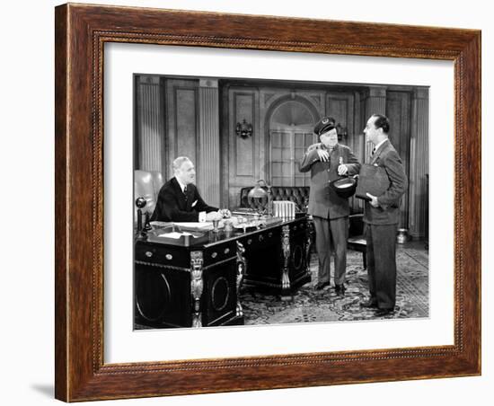 The Bank Dick, Pierre Watkin, W C Fields, Franklin Pangborn, 1940-null-Framed Photo