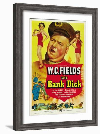 The Bank Dick, W.C. Fields, 1940-null-Framed Art Print