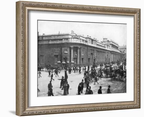 The Bank of England, London, Late 19th Century-John L Stoddard-Framed Giclee Print