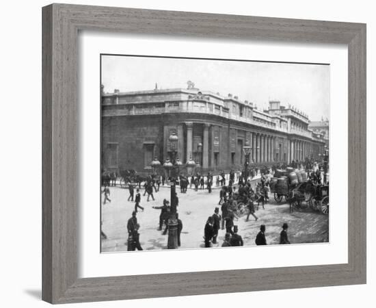 The Bank of England, London, Late 19th Century-John L Stoddard-Framed Giclee Print