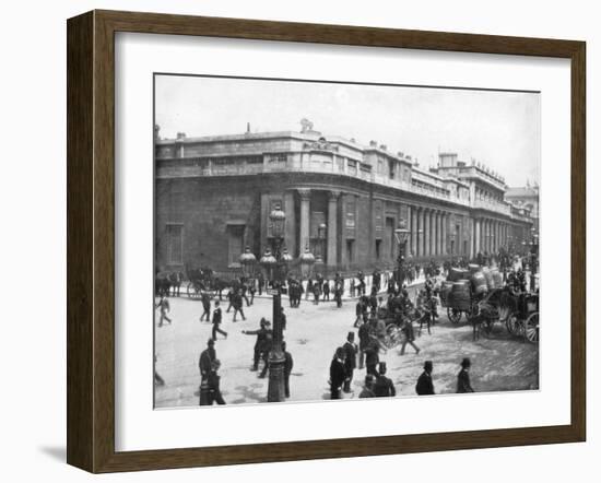 The Bank of England, London, Late 19th Century-John L Stoddard-Framed Giclee Print