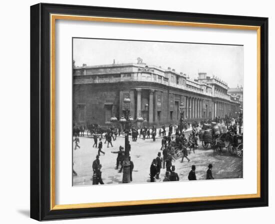 The Bank of England, London, Late 19th Century-John L Stoddard-Framed Giclee Print