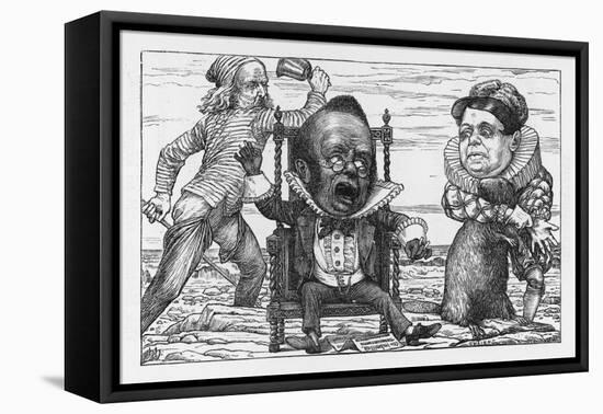 The Banker Goes Mad with Fright-Henry Holiday-Framed Stretched Canvas