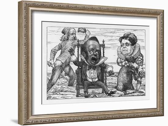 The Banker Goes Mad with Fright-Henry Holiday-Framed Art Print