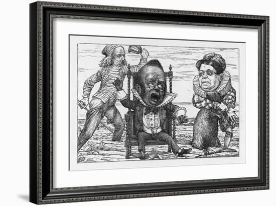 The Banker Goes Mad with Fright-Henry Holiday-Framed Art Print
