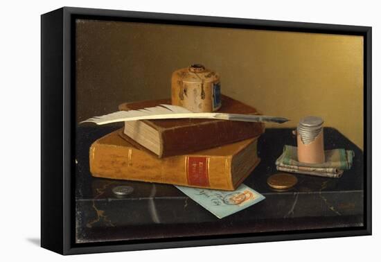 The Banker's Table, 1877-William Michael Harnett-Framed Premier Image Canvas