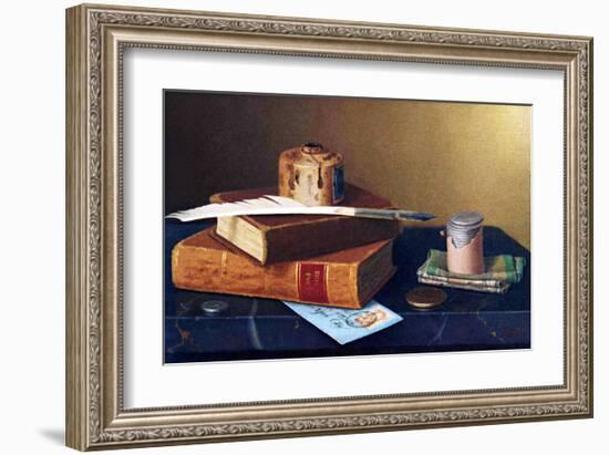 The Bankers Table-William Michael Harnett-Framed Giclee Print