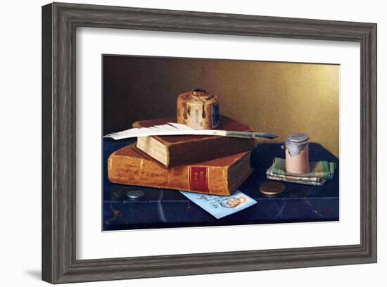 The Bankers Table-William Michael Harnett-Framed Giclee Print