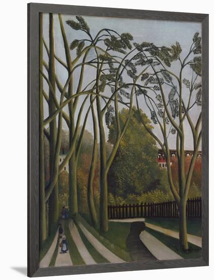 The Banks of the Bièvre near Bicêtre-Henri JF Rousseau-Framed Premium Giclee Print