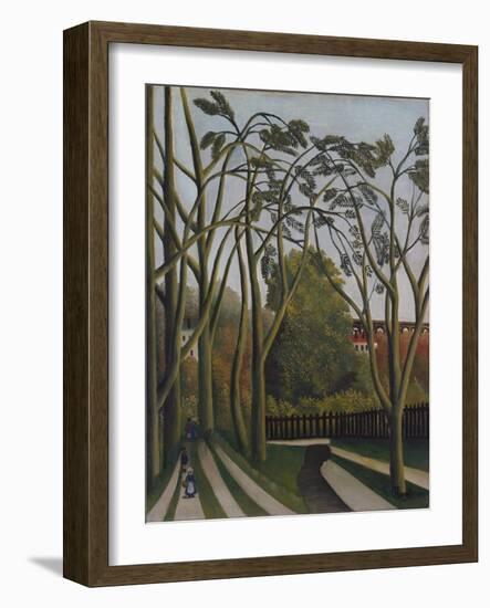 The Banks of the Bièvre near Bicêtre-Henri JF Rousseau-Framed Premium Giclee Print