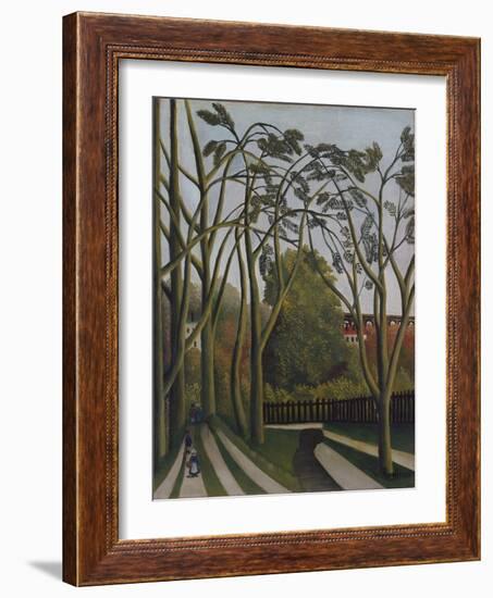 The Banks of the Bièvre near Bicêtre-Henri JF Rousseau-Framed Premium Giclee Print