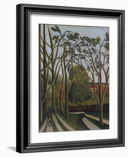 The Banks of the Bièvre near Bicêtre-Henri JF Rousseau-Framed Premium Giclee Print