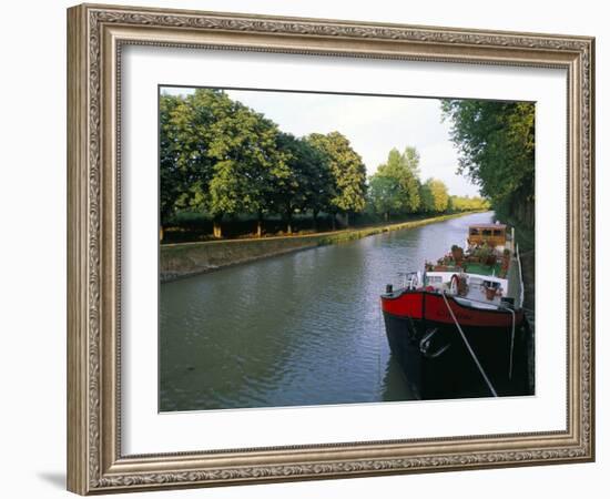 The Banks of the Canal, Canal Du Midi, Unesco Wiorld Heritage Site, Languedoc Roussillon-Bruno Barbier-Framed Photographic Print