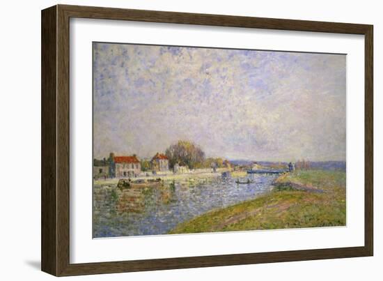 The Banks of the Loing at Saint-Mammes, 1884-Alfred Sisley-Framed Giclee Print