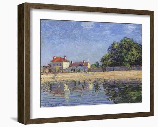 The Banks of the Loing, Saint-Mammes, 1885-Alfred Sisley-Framed Giclee Print