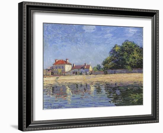 The Banks of the Loing, Saint-Mammes, 1885-Alfred Sisley-Framed Giclee Print