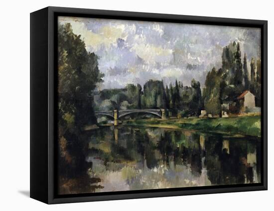 The Banks of the Marne, 1888-1895-Paul Cézanne-Framed Premier Image Canvas