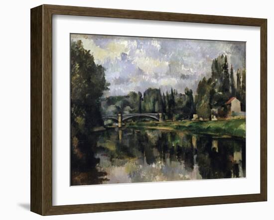 The Banks of the Marne, 1888-1895-Paul Cézanne-Framed Giclee Print