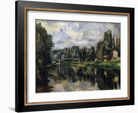 The Banks of the Marne, 1888-1895-Paul Cézanne-Framed Giclee Print