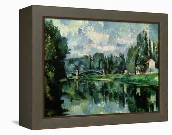 The Banks of the Marne at Creteil, circa 1888-Paul C?zanne-Framed Premier Image Canvas