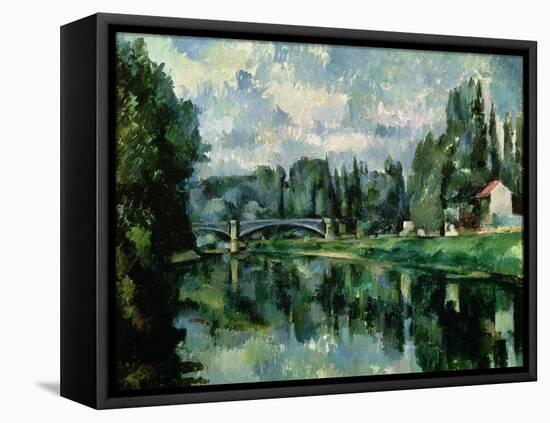 The Banks of the Marne at Creteil, circa 1888-Paul C?zanne-Framed Premier Image Canvas