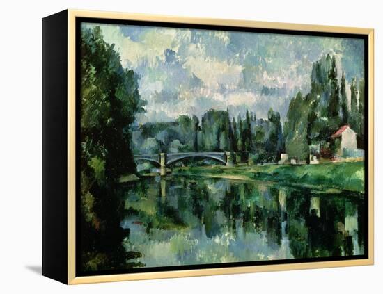 The Banks of the Marne at Creteil, circa 1888-Paul C?zanne-Framed Premier Image Canvas