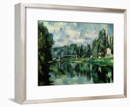 The Banks of the Marne at Creteil, circa 1888-Paul C?zanne-Framed Giclee Print