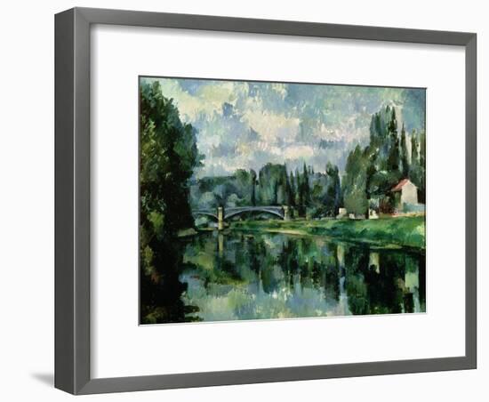 The Banks of the Marne at Creteil, circa 1888-Paul C?zanne-Framed Giclee Print